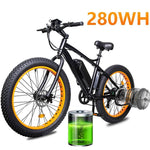 350W Electric Bike Mountain Ebike MTB Fat Tire Snow Bicycle