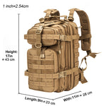 Military Tactical Backpack 1000D Polyester 30L 3P Softback  Waterproof Rucksack