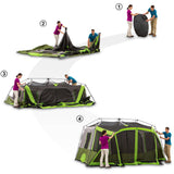 9-Person 2-Room Instant Cabin Tent With Screen Room