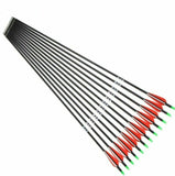 6/12Pcs Carbon Arrows  7.8mm