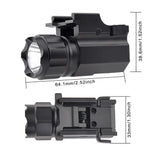 TrustFire P05 Tactical Flashlight 210 Lumen Weapon Mounted Light 2 modes with Battery For Glock 17 19 21 48 Picatinny Rail