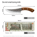 Kitchen Handmade Forged Chef Knife High Carbon Blade Wood Handle Full Tang