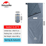 Naturehike Sleeping Bag LW180 Envelope Ultralight Waterproof Backpacking Cotton