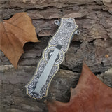 Pocket Folding Knife  Steel Handle