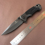 440c  Folding Knife Pocket  Quick Open G10 Stainless Blade