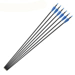 Drop Ship 6/12Pcs  Carbon Arrows Feather vane