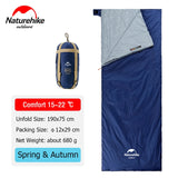 Naturehike Sleeping Bag LW180 Envelope Ultralight Waterproof Backpacking Cotton