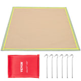 VEVOR 1.7*1.5M Fire Pit Mat Fireproof Camping Stove/Grill Blanket Emergency Fiberglass Retardant