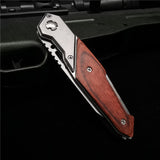 20CM (7.9:) 58HRC Folding Knife Pipe Cutter Pocket Knives Tactical Knife Survival Hunting; Steel Blade  Knife with Clip