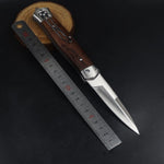 Tactical Folding Knife Survival Knife Outdoor Camping Hunting Utility Pocket Knives Wood Handle