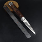 Tactical Folding Knife Survival Knife Outdoor Camping Hunting Utility Pocket Knives Wood Handle