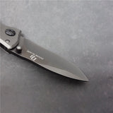 Pocket Knife Folding Knife Steel Blade  Wood + Steel Handle