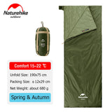 Naturehike Sleeping Bag LW180 Envelope Ultralight Waterproof Backpacking Cotton