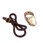 Thumb Archery Finger Guard Protective Brass Ring Handmade With Rope