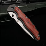 Folding Knife Pipe Cutter Pocket Knives Wood Handle