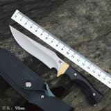 Outdoor Camping Knife 440C Fixed Blade with sheath Wood Handle Tactical Survival Knives