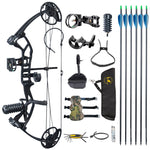 15-70 lbs Adjustable Compound Bow Up to 320 fps, USA Gordon Composites