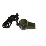 1PC Whistle Compass Thermometer 3 In 1 Camping Hiking Accessory