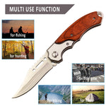 200mm (7.9") 57HRC Pocket Tactical Folding Blade Knife Survival Hunting Camping