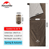 Naturehike Sleeping Bag LW180 Envelope Ultralight Waterproof Backpacking Cotton