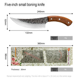 Kitchen Handmade Forged Chef Knife High Carbon Blade Wood Handle Full Tang