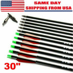 6/12Pcs Carbon Arrows  7.8mm