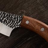 Kitchen Handmade Forged Chef Knife High Carbon Blade Wood Handle Full Tang