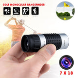 Laser Rangefinders 7 x 18 Golf Monocular Rangefinder Distance Meter Finder Binocular Pocket Scope Optical Instruments New