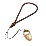 Thumb Archery Finger Guard Protective Brass Ring Handmade With Rope