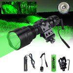 5000Lm T6 LED Flashlight Hunting Rifle Lights Picatinny Weaver Mount +Charger+18650 Battery