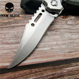 200mm 5CR15MOV Blade Quick Open Knives Folding Knife Survival Tactical Knife Combat Camping Hiking Hunting Pocket with Led Light