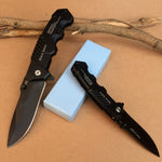 217 Black Folding Knife Tactical Hunting Survival EDC Pocket Knives Utility Camping Outdoor Combat Portable Multi Tools