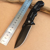 217 Black Folding Knife Tactical Hunting Survival EDC Pocket Knives Utility Camping Outdoor Combat Portable Multi Tools