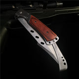 58HRC Folding Blade Knife 8cr15mov Steel Wood Handle Folding Survival EDC Tool Camp Hunt Outdoor Pocket Fruits Utility Knife