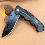 217 Black Folding Knife Tactical Hunting Survival EDC Pocket Knives Utility Camping Outdoor Combat Portable Multi Tools