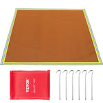 VEVOR 1.7*1.5M Fire Pit Mat Fireproof Camping Stove/Grill Blanket Emergency Fiberglass Retardant