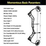 Compound Bow Full Package,15-70 lbs Adjustable, Up to 320  fps