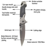 9&quot; Knives 57HRC Folding Knife G10 Handle 5CR13MOV BladeOutdoor Camping Knifes Hunting Hiking Fishing EDC Hand Tool Knives