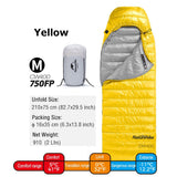 Naturehike CW400 Sleeping Bags Ultralight Compact Waterproof Warm Goose Down