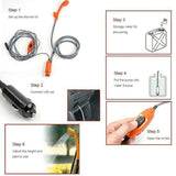 Portable Outdoor Camping Shower Universal 12V Car Electric Washing Sprayer