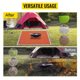 VEVOR 1.7*1.5M Fire Pit Mat Fireproof Camping Stove/Grill Blanket Emergency Fiberglass Retardant