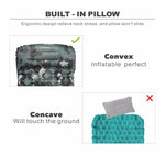 Outdoor Sleeping Pad Inflatable Mattress with Pillows Ultralight Air Cushion