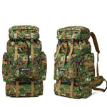 70L Large Capacity Backpack Nylon Waterproof Molle Army Bag Rucksack