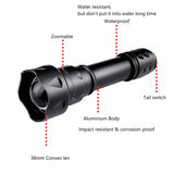 850nm IR Hunting Flashlight Zoomable Tactical LED Flashlight Infrared; Night Vision