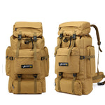 70L Large Capacity Backpack Nylon Waterproof Molle Army Bag Rucksack