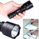 5000Lm T6 LED Flashlight Hunting Rifle Lights Picatinny Weaver Mount +Charger+18650 Battery