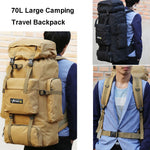 70L Large Capacity Backpack Nylon Waterproof Molle Army Bag Rucksack