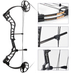 15-70 lbs Adjustable Compound Bow Up to 320 fps, USA Gordon Composites