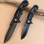 217 Black Folding Knife Tactical Hunting Survival EDC Pocket Knives Utility Camping Outdoor Combat Portable Multi Tools