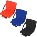 Portable Soft Cushion Stadium Chair Foldable Seat Pad with Backrest